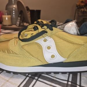 Saucony Kids Yellow and Black Sneakers